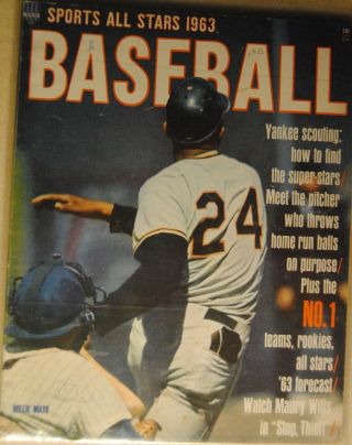 1963 Sports All Stars Baseball - San Francisco Giants Willie Mays