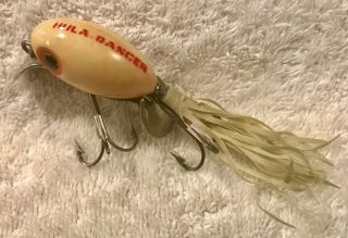 Fishing Lure Fred Arbogast Hula Dancer Very Rare Bone Color For This Crank Bait