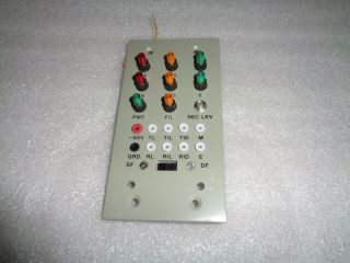 Cool Vintage Panel With Amber Green Red Indicator Lamp Bulbs,  Other Components