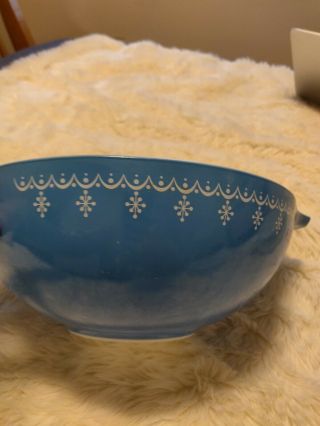 Vintage Pyrex Snowflake Garland Cinderella Mixing Bowls set 441 443 444 2