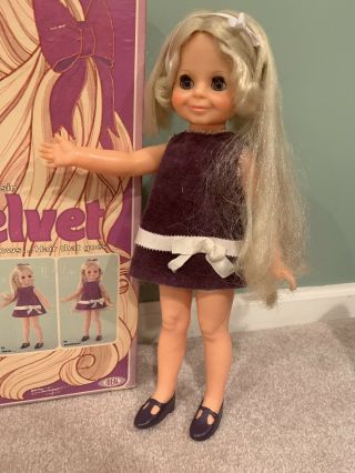 Ideal Crissy Family Velvet Doll With Outfit And Box