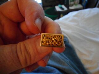18k Gold - Tie Clasp Or Lapel Pin - Vintage 1970 