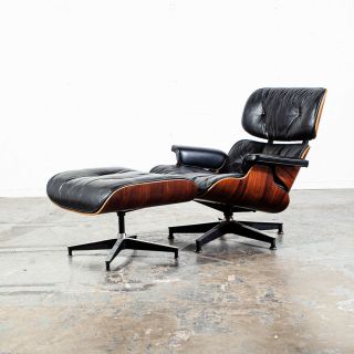 Mid Century Modern Lounge Chair Eames Herman Miller 670/671 2nd Gen.  Rosewood NM 2