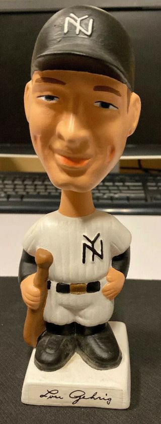 Vintage 1989 Lou Gehrig Nodders Inc U.  S.  A York Yankees Bobblehead