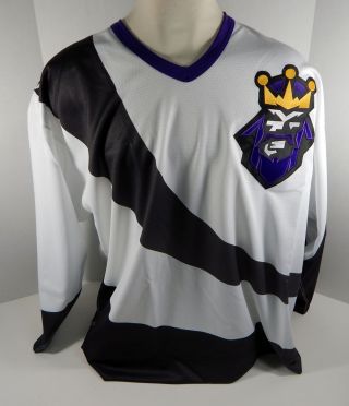 2013 - 14 Manchester Monarchs Blank Game Issued White Jersey Burger King Style 56