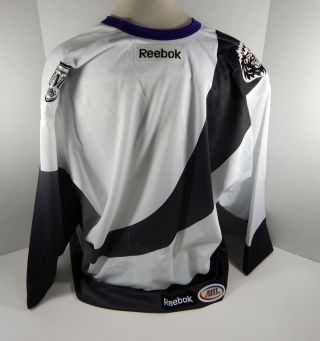 2013 - 14 Manchester Monarchs Blank Game Issued White Jersey Burger King Style 56 2