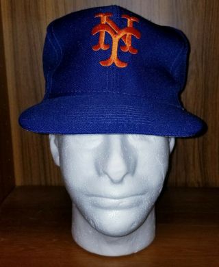 Vintage York Mets Baseball Hat Snapback Cap Blue