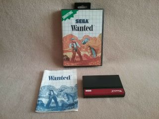 Vintage 1989 Sega Master System Game Wanted Complete