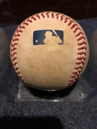 Gerrit Cole Game MLB Authenticated Pitched Ball From 20th Win 2019 Pujols 3