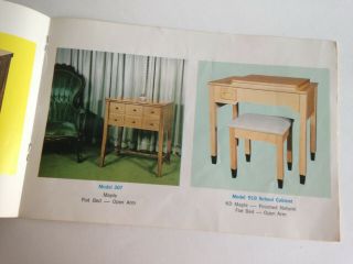 Vintage J.  T.  Parsons Cabinet/Sewing Company Brochure Literature Mid Century 3