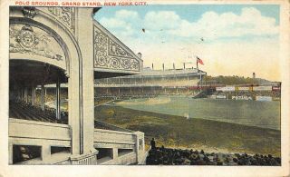 York Ny Scarce Image Of The Polo Grounds In 1921 Postcard