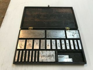 Vintage Gauge Block Set • Antique Precision Machinist Tools ☆usa Antique Blocks