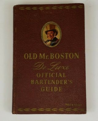 Vintage Old Mr.  Boston De Luxe Official Bartender 