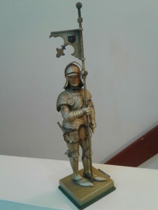 Vintage Knight In Armor Table Striker Lighter - Made In Austria