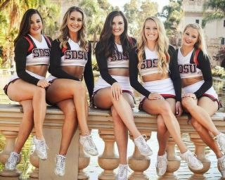 San Diego State College Cheerleaders 8x10 Photo Print 06635041019