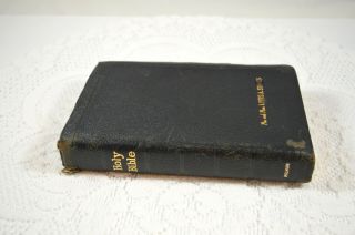 Vintage Holman Bible Leather Kjv Pronouncing Edition Center Column