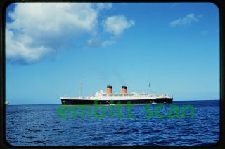 Slide,  Cunard Line Ocean Liner Rms Mauretania,  1959