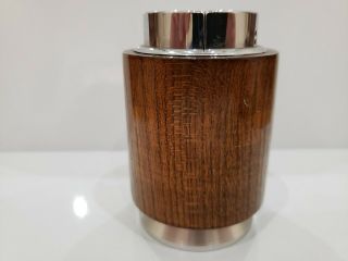 Colibri Vintage Table Lighter Wood And Stainless Mid Century Modern Design