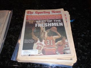 February 14,  1983 The Sporting News Newspaper - Oklahoma Sooner Wayman Tisdale