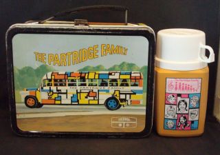 Vintage 1971 " The Partridge Family " Lunchbox & Thermos David Cassidy