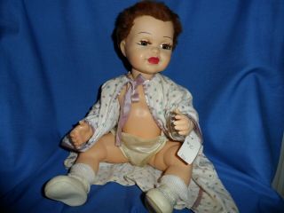 Terri Lee " Connie Lynn " Baby Hard Plastic Tagged Gown 1950 