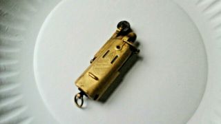 Vintage Brass Slide Trench Lighter Bowers Mfg.  Co.  Kalamazoo,  Michigan - -