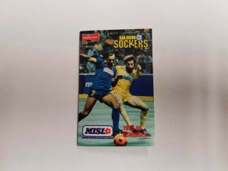 San Diego Sockers 1985/86 Misl Indoor Soccer Pocket Schedule - Budweiser