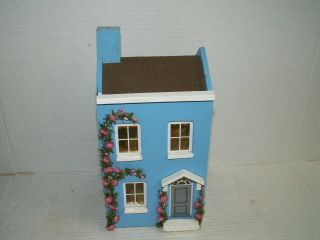 Vintage Miniature Dollhouse Roombox Diorama Display Folk Art Shadow box 2