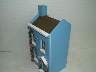 Vintage Miniature Dollhouse Roombox Diorama Display Folk Art Shadow box 3