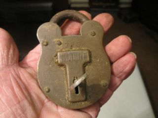 A Squire,  Old English No 770 Solid Brass,  Large Vintage Padlock