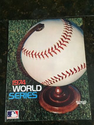 1974 World Series Program - Oakland A 
