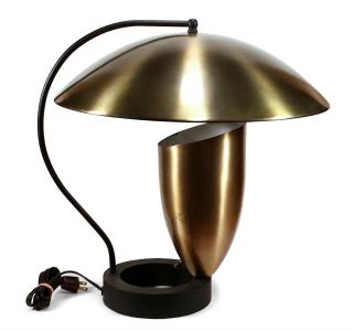 Vintage Mid - Century Modern Modernist Atomic Table Lamp Designer Robert Bulmore