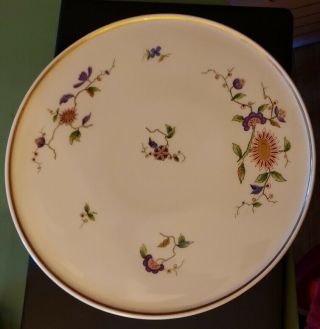 Vintage Richard Ginori Porcelain " Oriente " Pattern Footed 10 " Cake Plate,  Italy