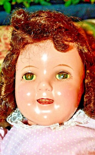 Rare Vtg 1930’s - 40’s Snow White Shirley Temple Doll 18”m