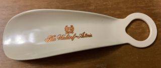 Vintage The Waldorf - Astoria Ivory Shoe Horn Usa