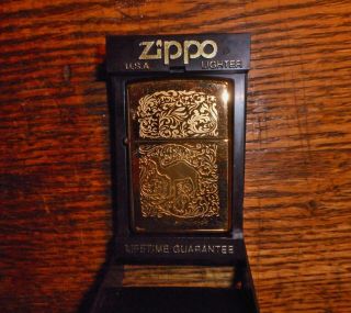 Vintage Zippo Brass Camel Lighter 1996 Two Sided