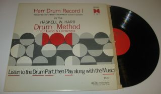 Vintage 1968 Harr Drum Method Instruction Record Band Orchestra M.  M.  Cole Vinyl