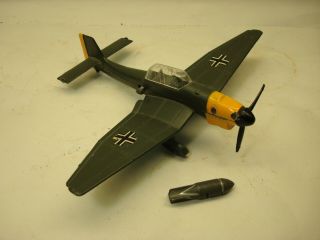 Dinky Toys 721 Junkers Ju 87 B With Bomb German Airplane Toy Vintage Aircraft