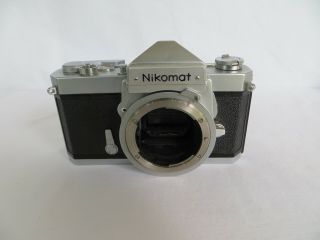 Vintage Nikon Nikomat Ftn 35mm Camera - Silver Body - Japan