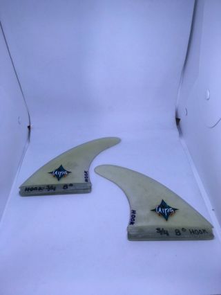 Rare Vintage Futures Fins Aipa Twin Fins 5 Inch
