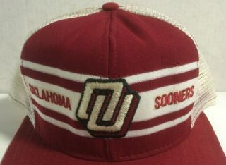 Vintage Oklahoma Sooners Ajd Superstripe Snapback Hat Cap Never Worn
