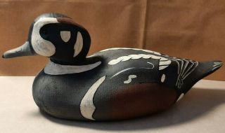 Antique Herters Harlequin Drake Duck Decoy 1930’s Paint Wooden