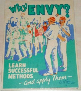 Vintage Bill Jones Motivational Poster 1928 British Version Cricket