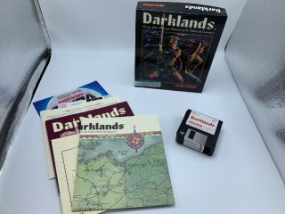Micro Prose Darklands Medieval Germany Ibm Pc 1992 Vintage Game 5.  25 " Floppy Ex