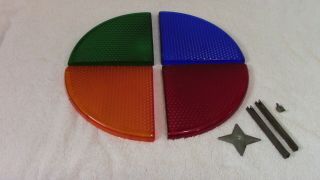 Vintage Plastic Color Panels,  Parts For Aluminum Tree Color Wheel