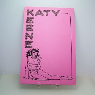 Vintage Katy Keene Fan Club Pink Note Pads (10) Archie Comic Character 1985