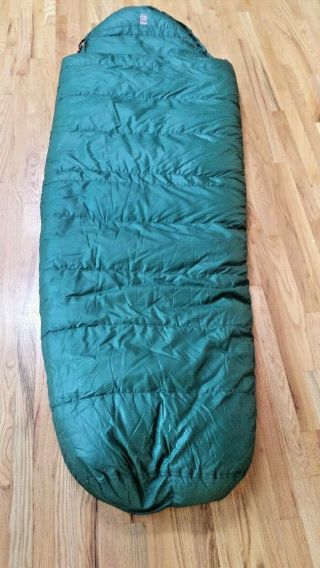 Vintage Frostline Kit Goose Down Mummy Sleeping Bag Green 1960 