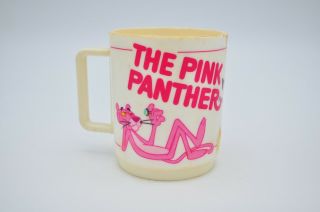 Vtg The Pink Panther Deka Plastic Cup 1979 Cartoon Jacques Clouseau Inspector