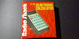 Vintage 1975 Radio Shack Ec 400 Electronic Calculator Very Rare,  Complete W/box