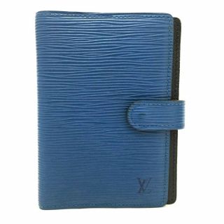Authentic Louis Vuitton Epi Agenda Pm Blue Leather Notebook Cover /d711